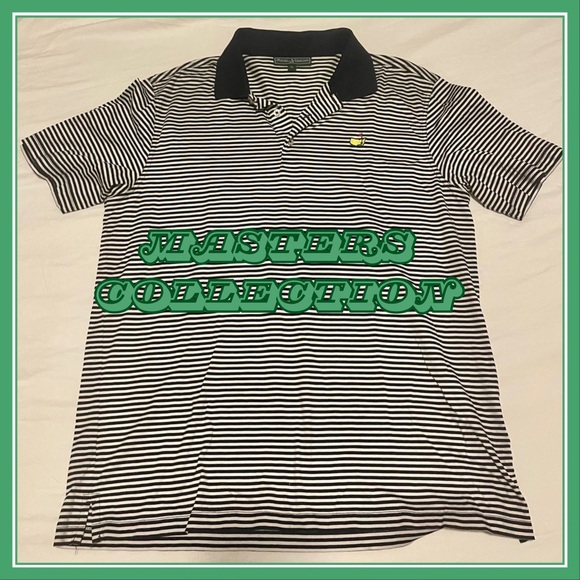 Masters Collection Other - Master’s Collection Strip Collared Polo Shirt